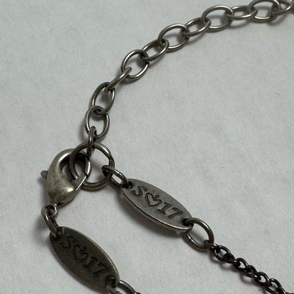 Sabika Silver Triangle Pendant Necklace - Picture 4 of 5